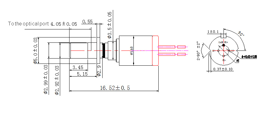 10G 1310nm DFB LC TOSA detail 1
