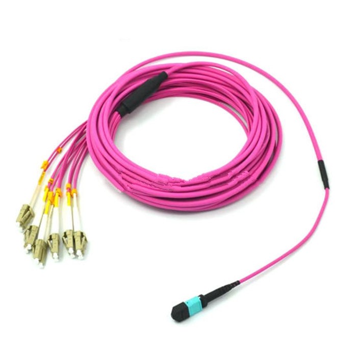 MPO patch cord MPO To LC 24 48 96 Core Multimode / Single Mode Breakout Fiber Optical Cable MPO To LC LSZH optical jumper detail 8