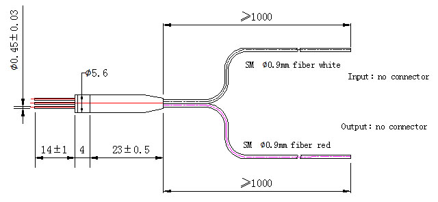 Tap PD Photo diode detector with fiber pigtial pin diodedetector detail 3