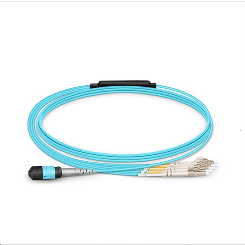 MPO patch cord MPO To LC 24 48 96 Core Multimode / Single Mode Breakout Fiber Optical Cable MPO To LC LSZH optical jumper detail 3