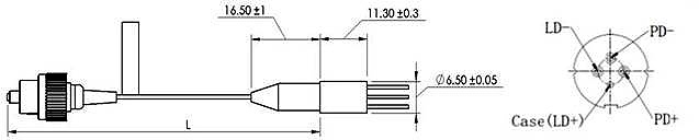 OTDR use pluse 1310nm FP transmitter laser diode detail 1