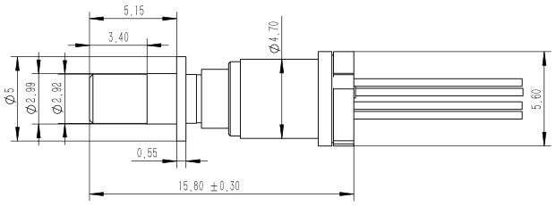 10G 1310nm DFB/FP TOSA detail 1